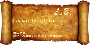 Laskai Brigitta névjegykártya