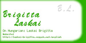 brigitta laskai business card
